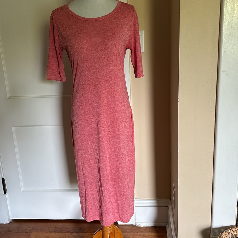 Pink Lularoe Julia Dress M